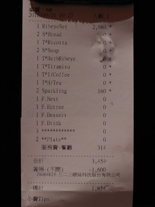 台北牛排推薦》驢子餐廳/華泰王子大飯店，近年來吃到最滿意的牛排/菜單價位
