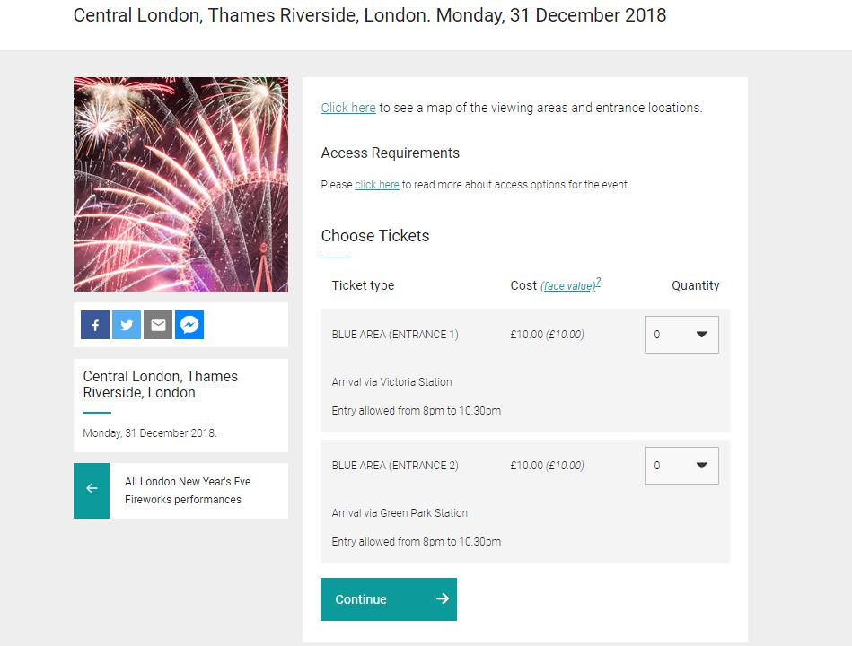 2018-2019倫敦跨年煙火購票資訊：訂閱售票通知、購票、退票教學