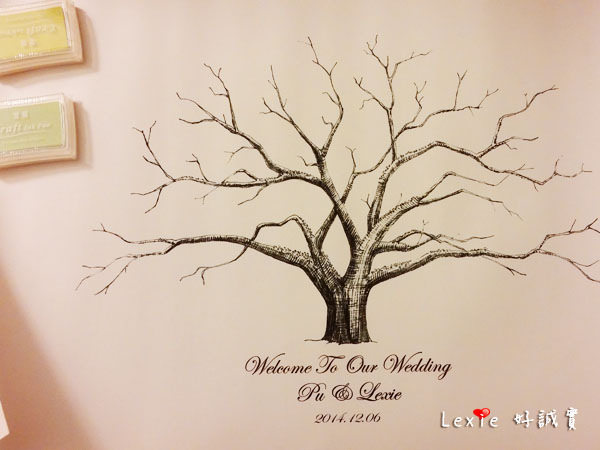 婚禮佈置指紋樹2